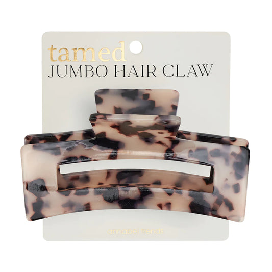 Jumbo Tamed Hair Claw - Tortoiseshell