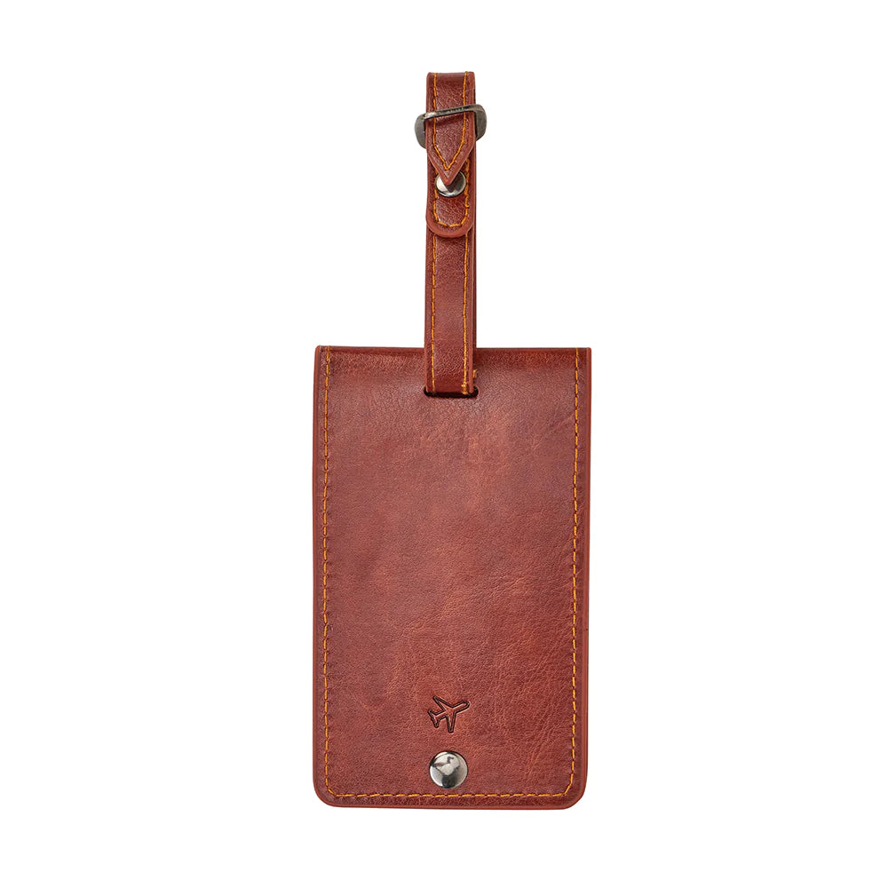 Vegan Leather Luggage Tag