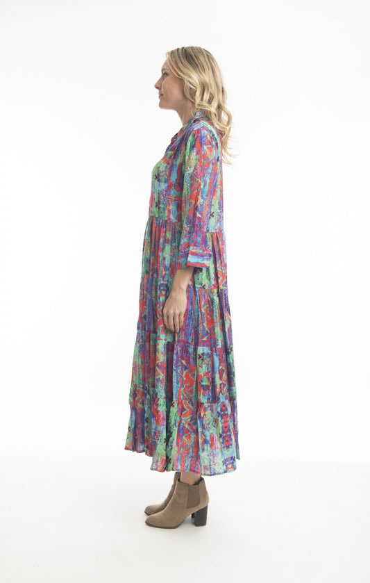 Naya Collared Dress - Print