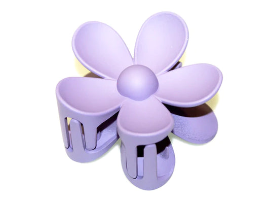 Flower Power Hair Claw - Matte Purple