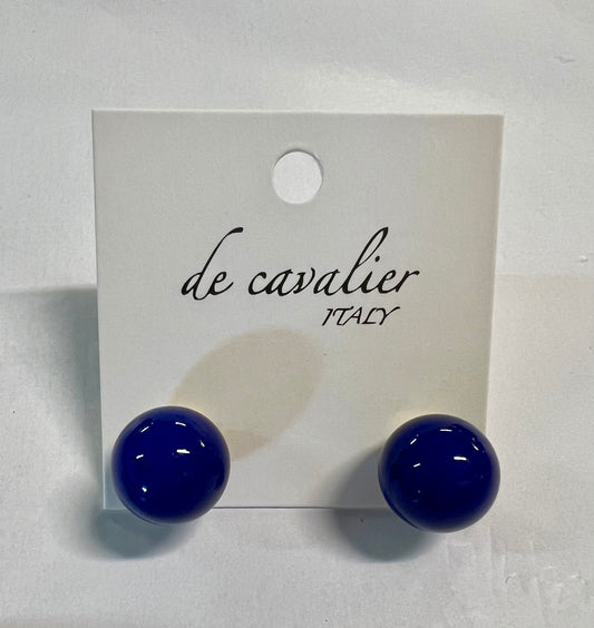 Pearl Earrings - Blue