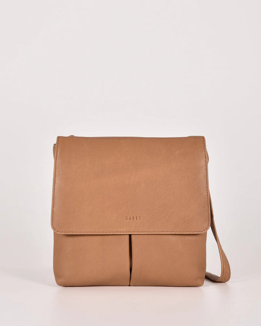 Ava Leather Crossbody Bag - Camel