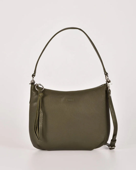 Belle Soft Leather Handbag - Olive