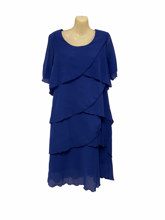 Layered Tiered Dress - Royal Blue