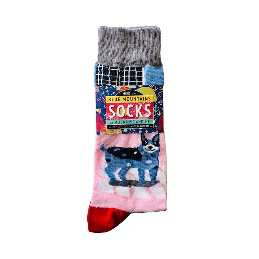 Blue Mountains Socks - Cattle Dog