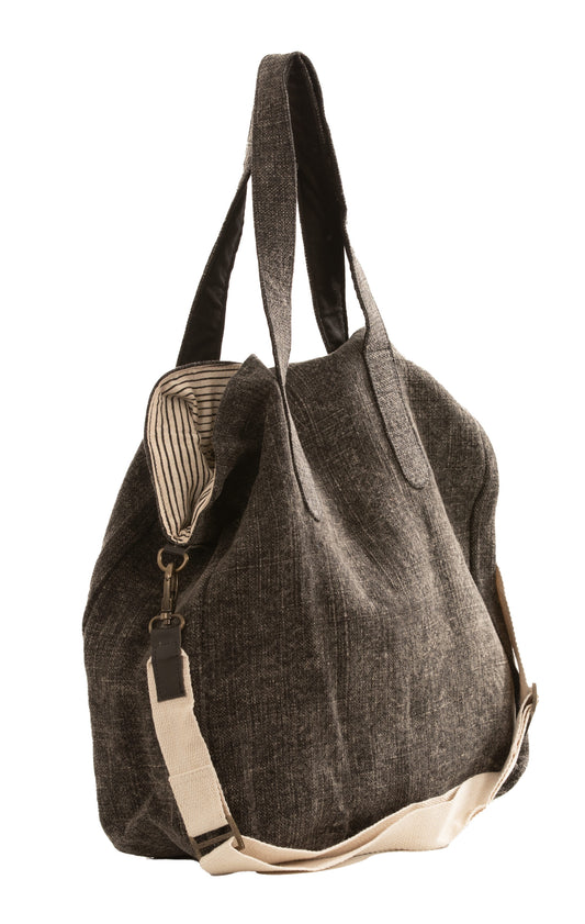 Oversized Juco Tote - Charcoal