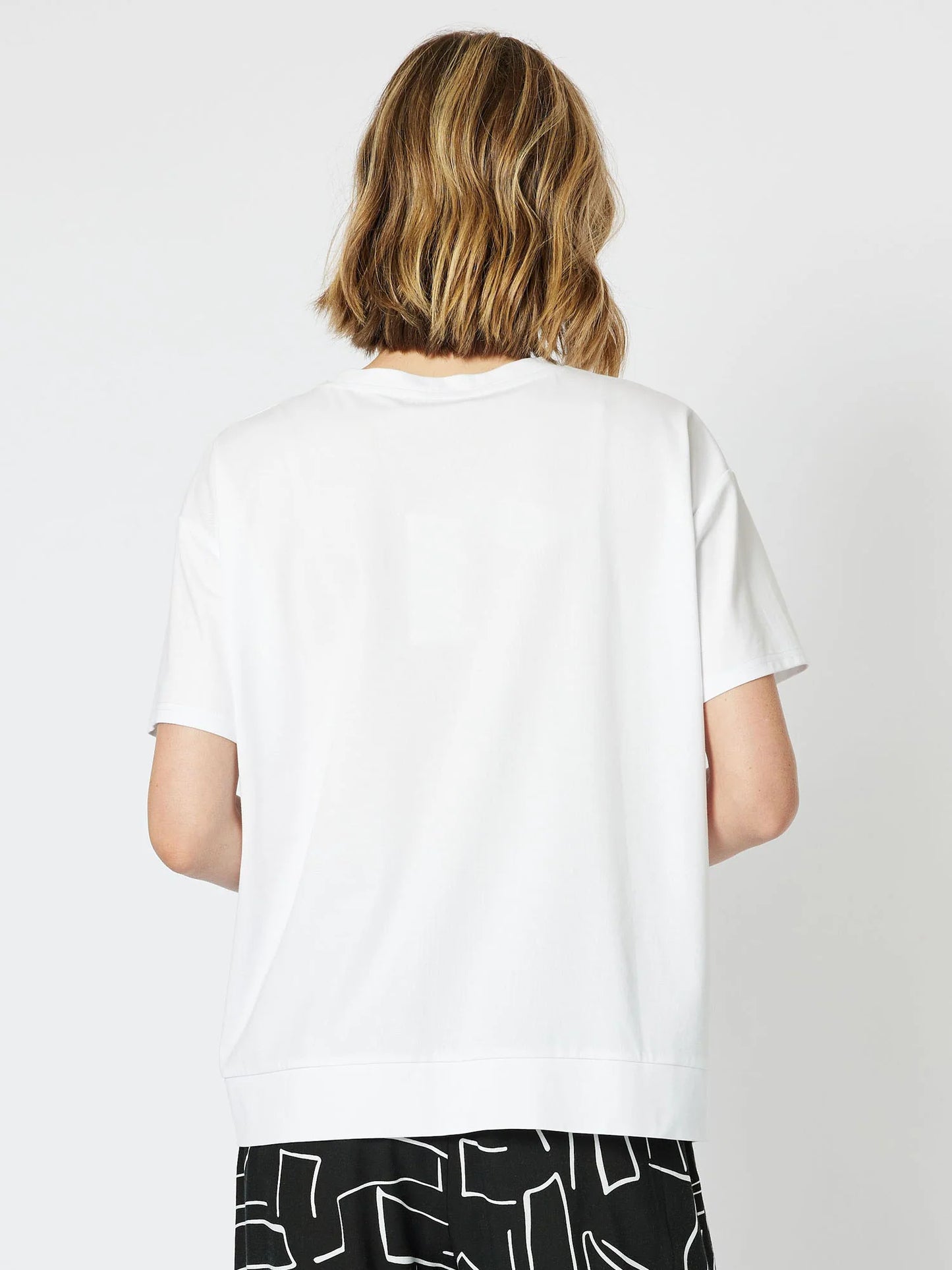 New York Asymmetric T-Shirt - White