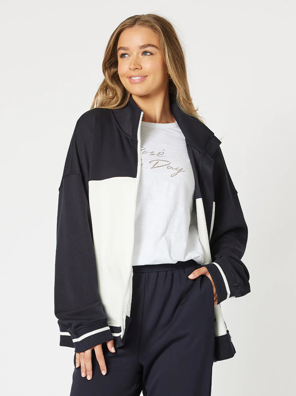 Urban Sports Jacket - Navy/White