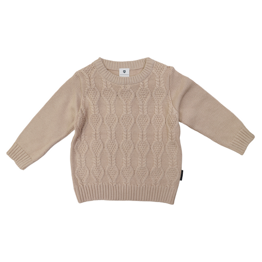 Cable Knit Sweater - Sand