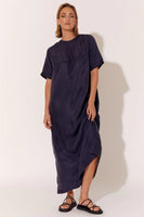 Ryan Cupro Maxi Dress - Navy