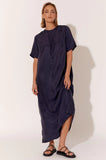 Ryan Cupro Maxi Dress - Navy