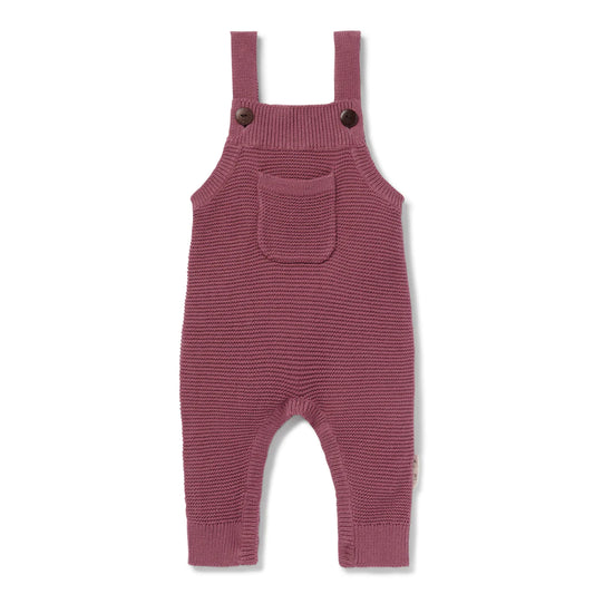 Berry Knit Pocket Overall