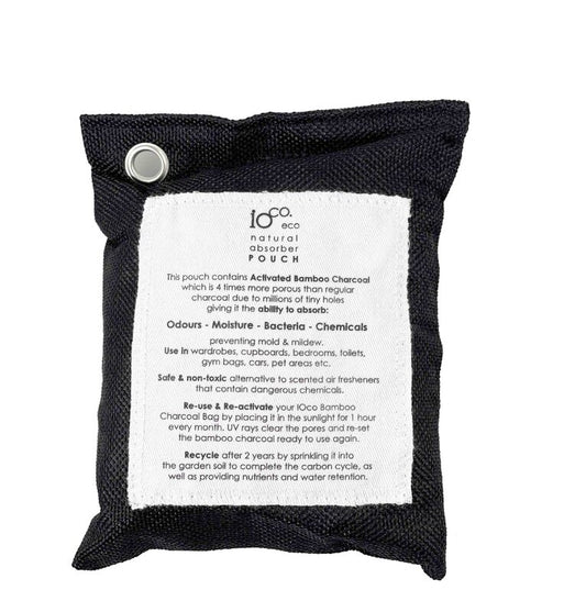 IOco Bamboo Charcoal POUCH Natural Absorber - Black
