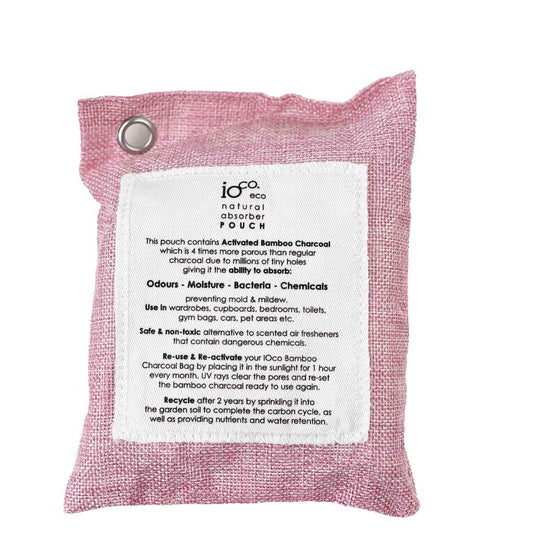 IOco Bamboo Charcoal POUCH Natural Absorber - Pink