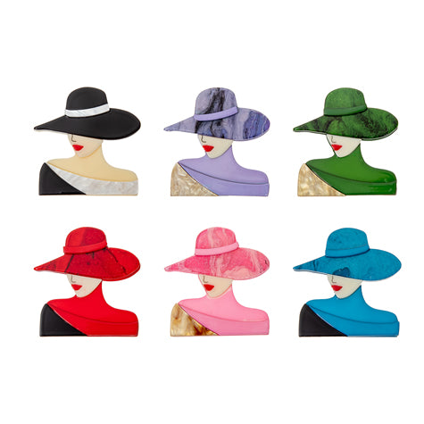 The Hat Lady Brooch
