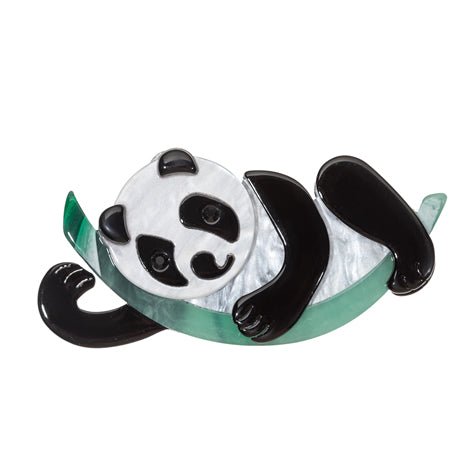 Snuggle Panda Brooch