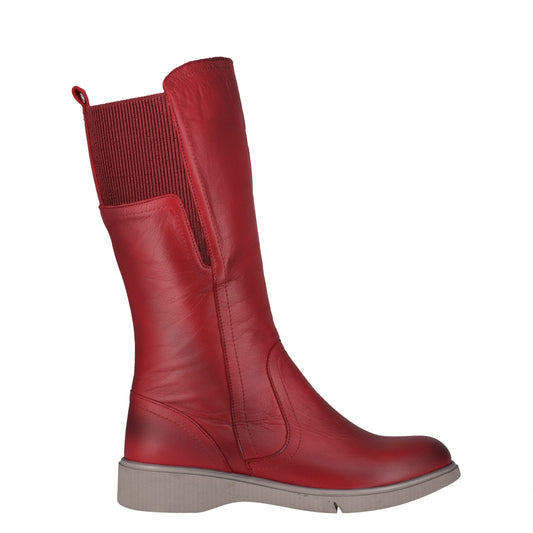 Cabello Envy Boots - Red