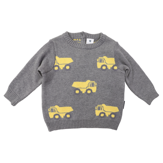 Tip Truck Knit - Charcoal