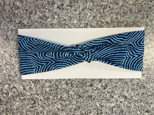 Blue Swirl Headband