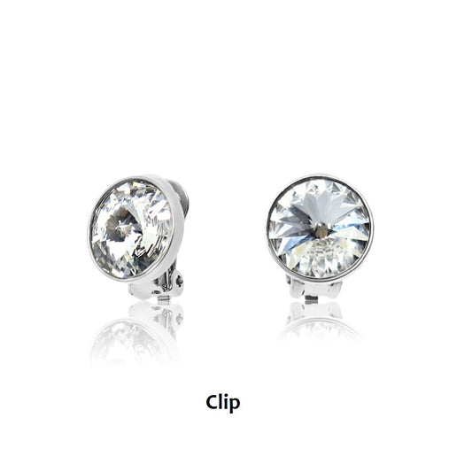Swarovski Crystal Clip On Earrings