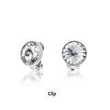 Swarovski Crystal Clip On Earrings
