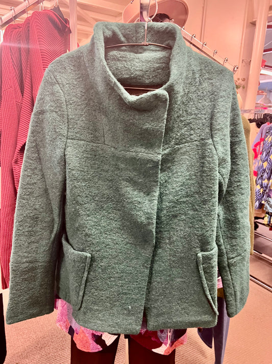 Boiled Wool Jacket - Green