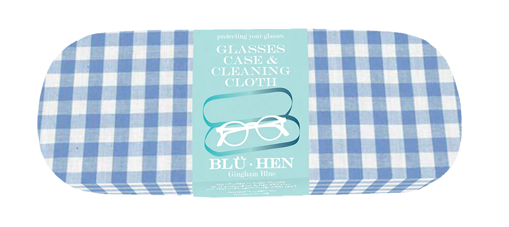 Glasses Case - Blue Gingham