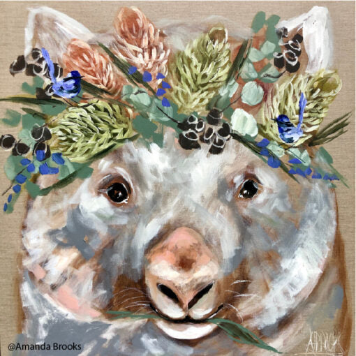 Wombat Flora Magnet
