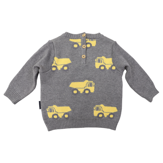 Tip Truck Knit - Charcoal