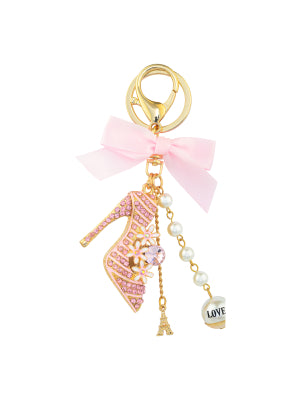 Key Ring - Stiletto Pink
