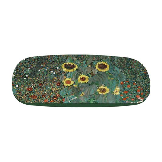 Hard Glasses Case - Garden with Sunflowers