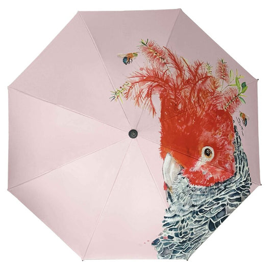 Big Golf Umbrella - Gang-gang Cockatoo