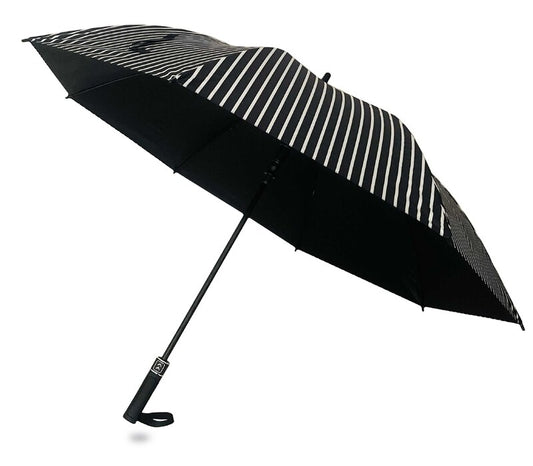 Big Golf Umbrella - Blk/Wht Stripe