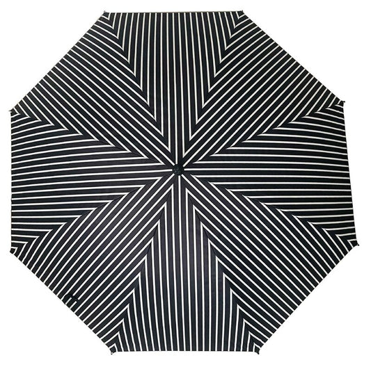 Big Golf Umbrella - Blk/Wht Stripe