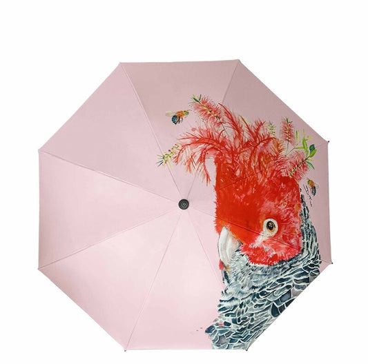 Compact Umbrella - Gang Gang Cockatoo