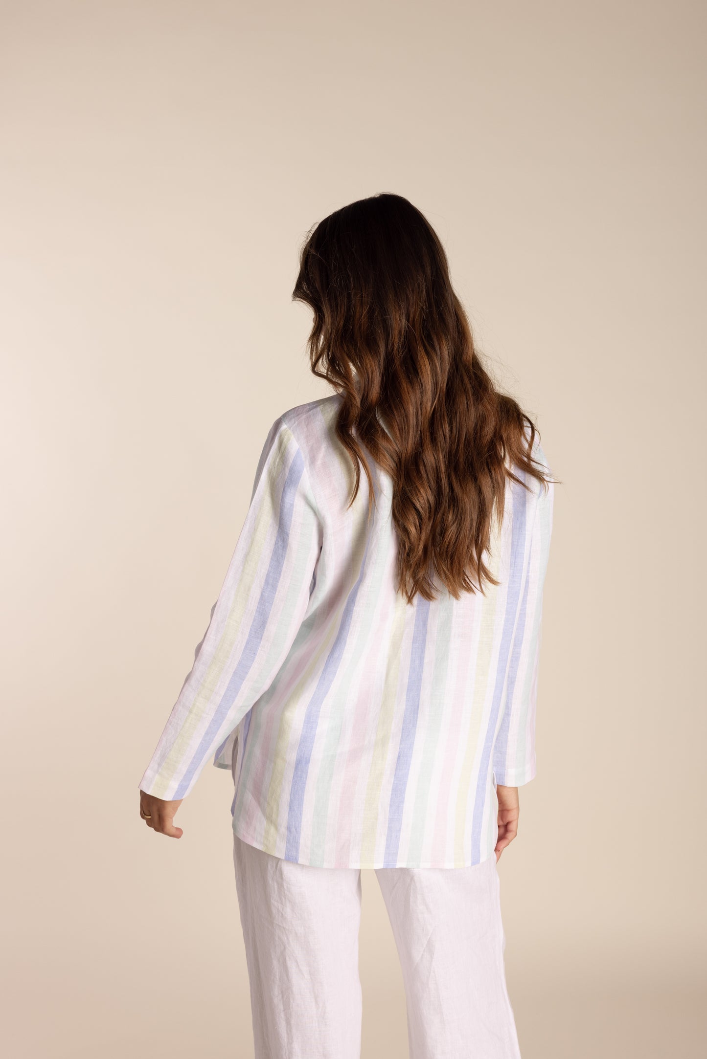 Linen Shirt - Candy Stripe