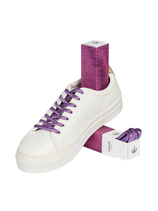 Kids Sliwils Shoelaces - Bright Purple