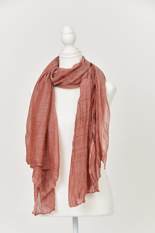 Crushed Crinkle Scarf - Almond