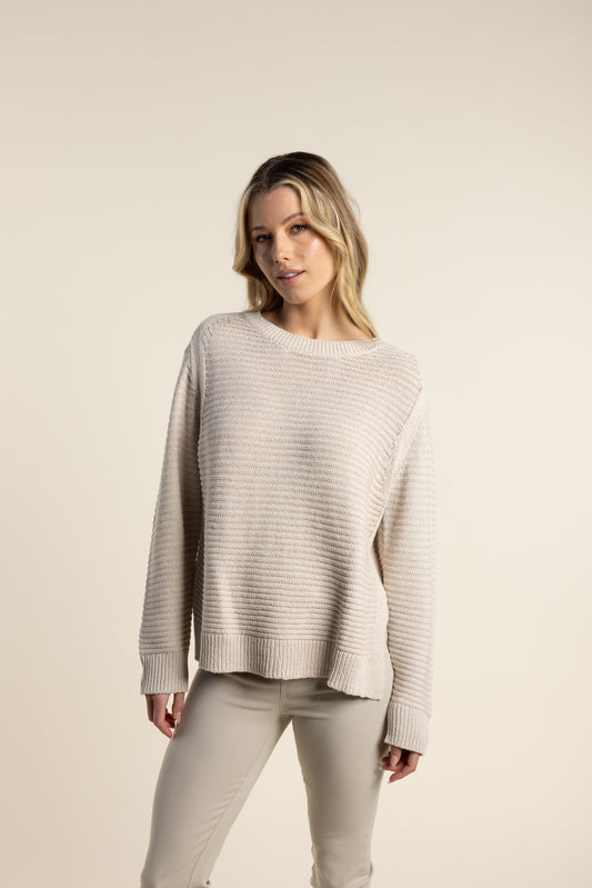 Chunky Knit Crew - Natural