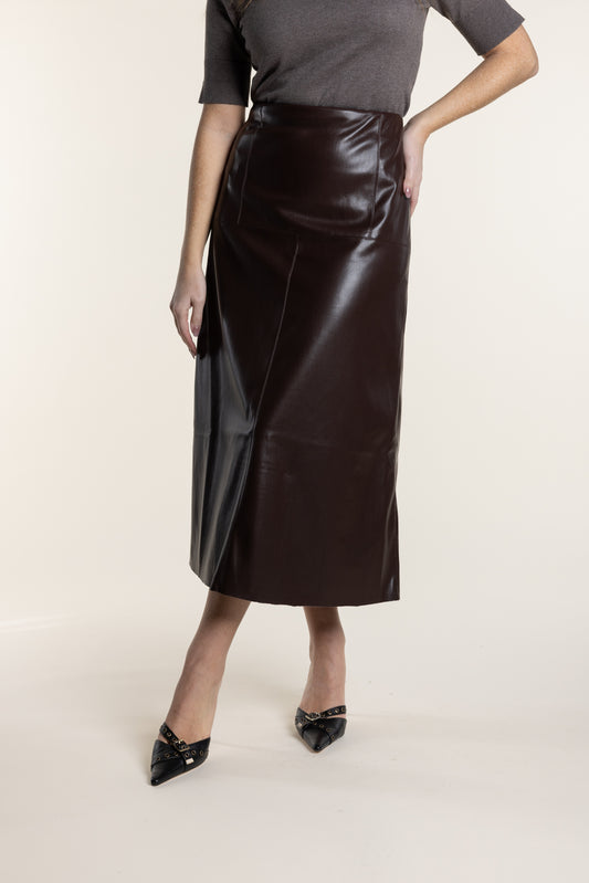 Faux Leather Skirt - Coco