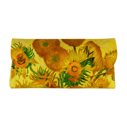 Velour Glasses Case - Sunflowers