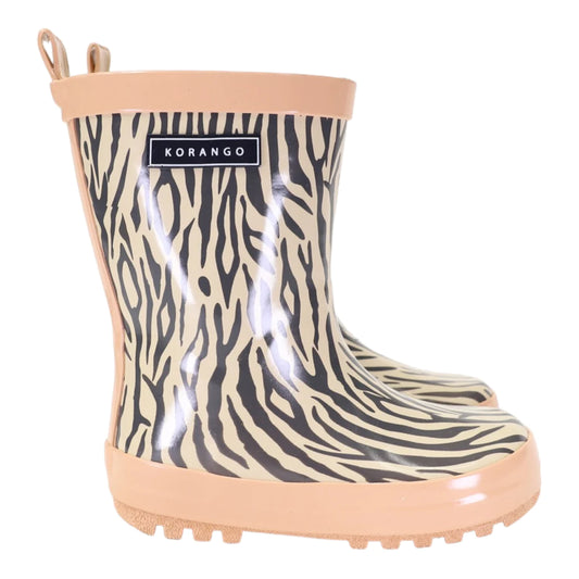 Tiger Stripes Gumboots - Dusty Pink