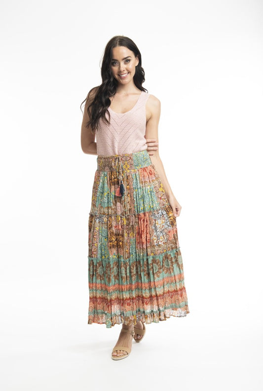 Chania Print Skirt