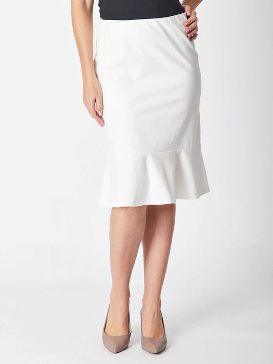 Nola Ruffle Skirt - White