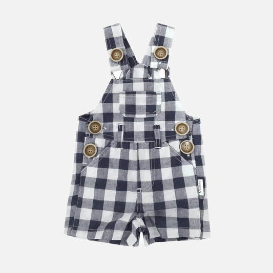 Baby Boys Ned Dungaree - Navy Check