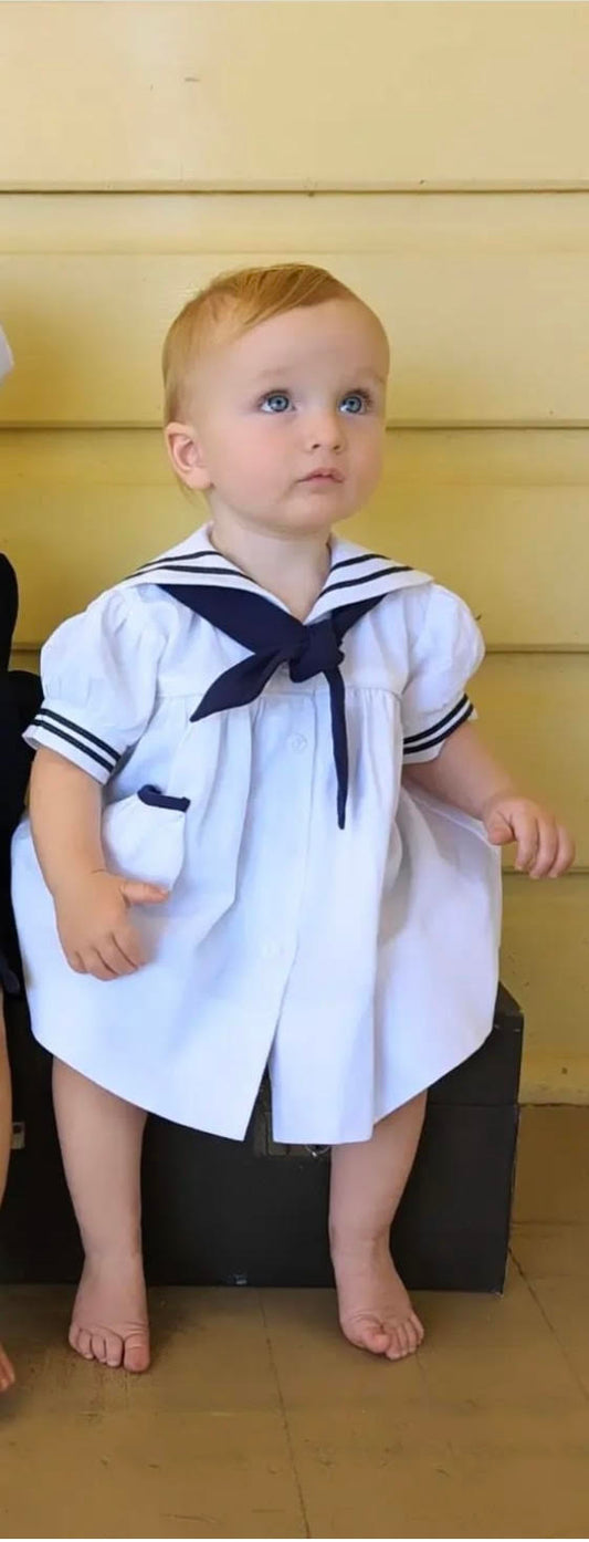 Nautical Sailor Toddler Dress