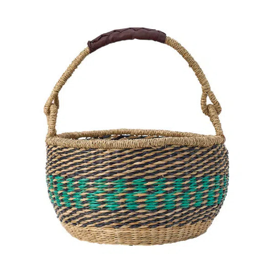 Seagrass Basket - Aqua