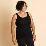 Woolerina Wool Singlet - Black