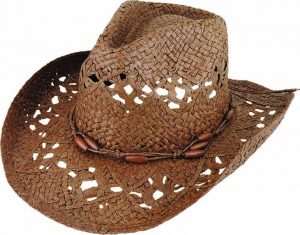 Wired Edge Western w/Bead Trim Hat - 3 Colors