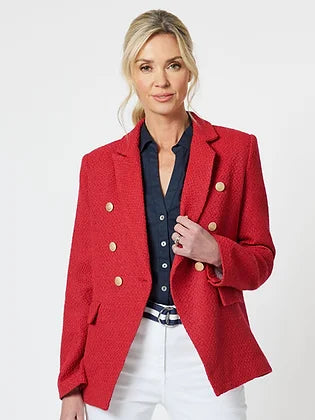 Manhatten Boucle Jacket - Red